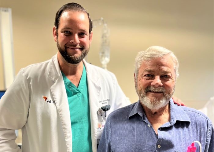 Robert J. Jackson, MD, Stroke Medical Director of Temecula Valley Hospital, and Gary Carlson