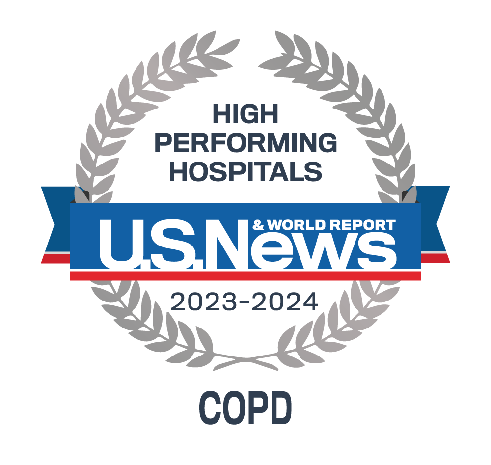 U.S. News & World Report High Performing Hospitals for COPD 
