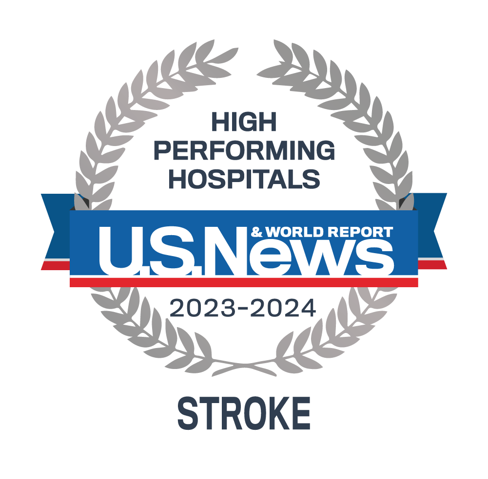 US News and World Report Hospitales de alto rendimiento Accidente cerebrovascular 2022-23