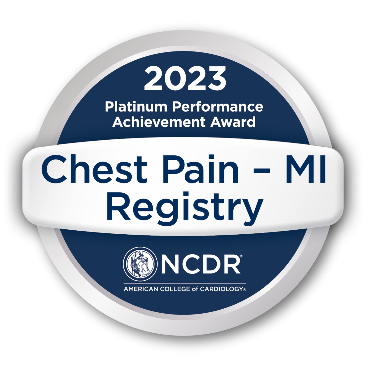 2023 Platinum Performance Achievement Award Chest Pain - MI Registry NCDR