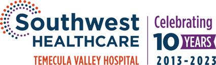 Logotipo del décimo aniversario del Hospital Temecula Valley