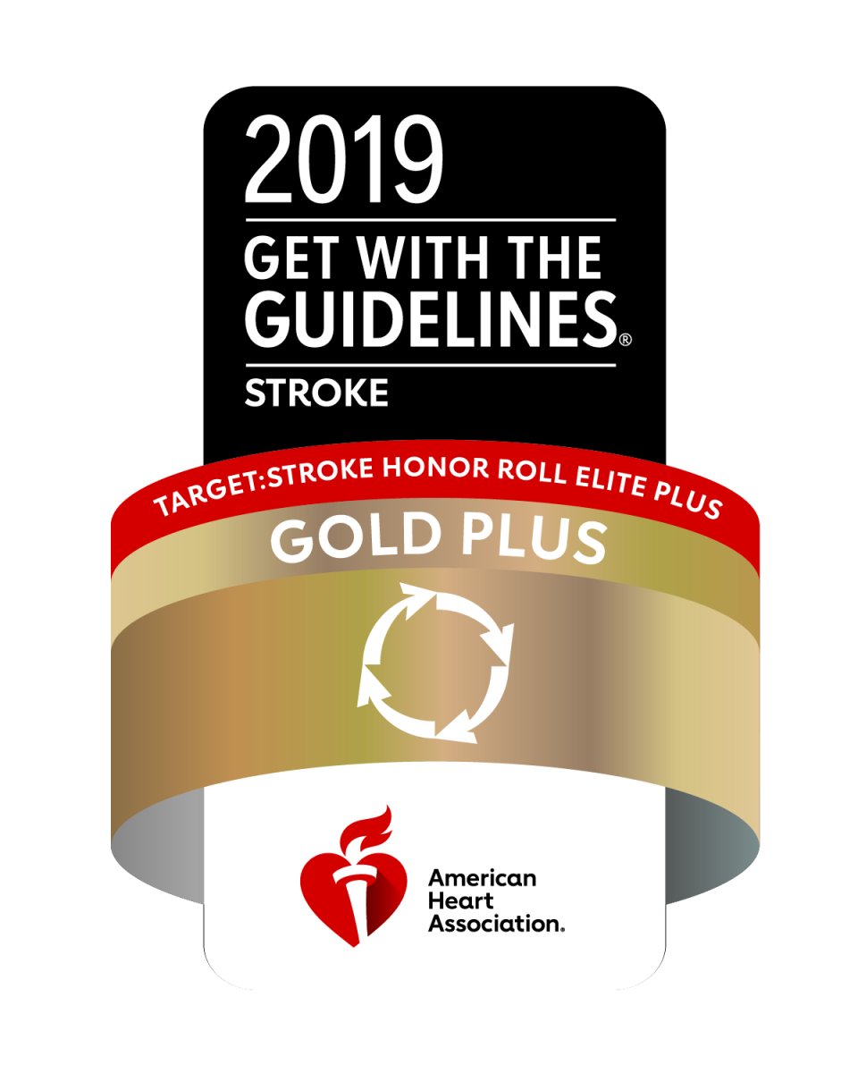 American Heart Association 2019 Get with the Guidelines Gold Plus Stroke