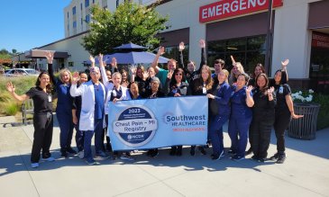 Hospital staff celebrates heart attack award