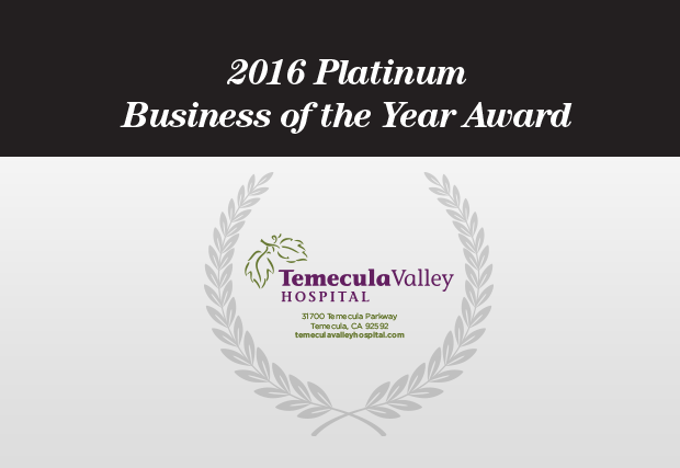 Temecula Valley Hospital gana el premio Platinum Business of the Year 2016