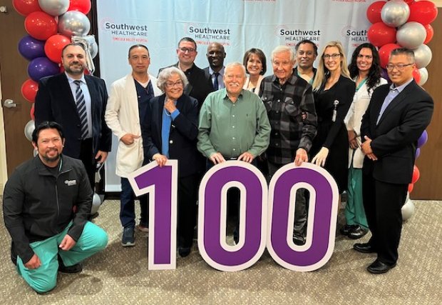 TVH staff and physicians are reunited with three of the hospital's first 100 TAVR patients