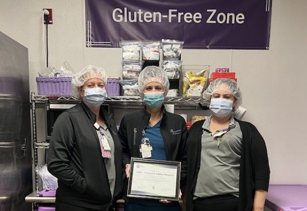 Temecula Valley Hospital logra la certificación nacional como centro de servicio de alimentos sin gluten