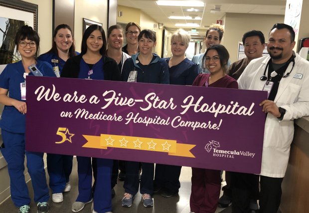 Temecula Valley Hospital gana el 5-Star Medicare Hospital Compare Rating