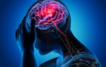 An illustration of a man holding his head