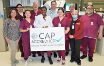 SWH Temecula staff posing with the CAP Accredited sign