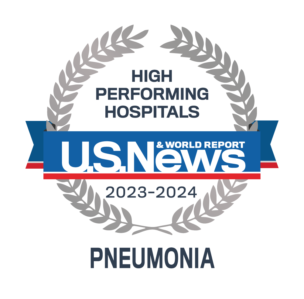 U.S. News & World Report High Performing Hospitals for Pneumonia 
